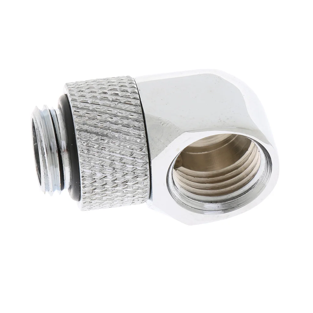 1X прямоугольный G1/4-дюймовый поворотный фитинг для компьютерной системы