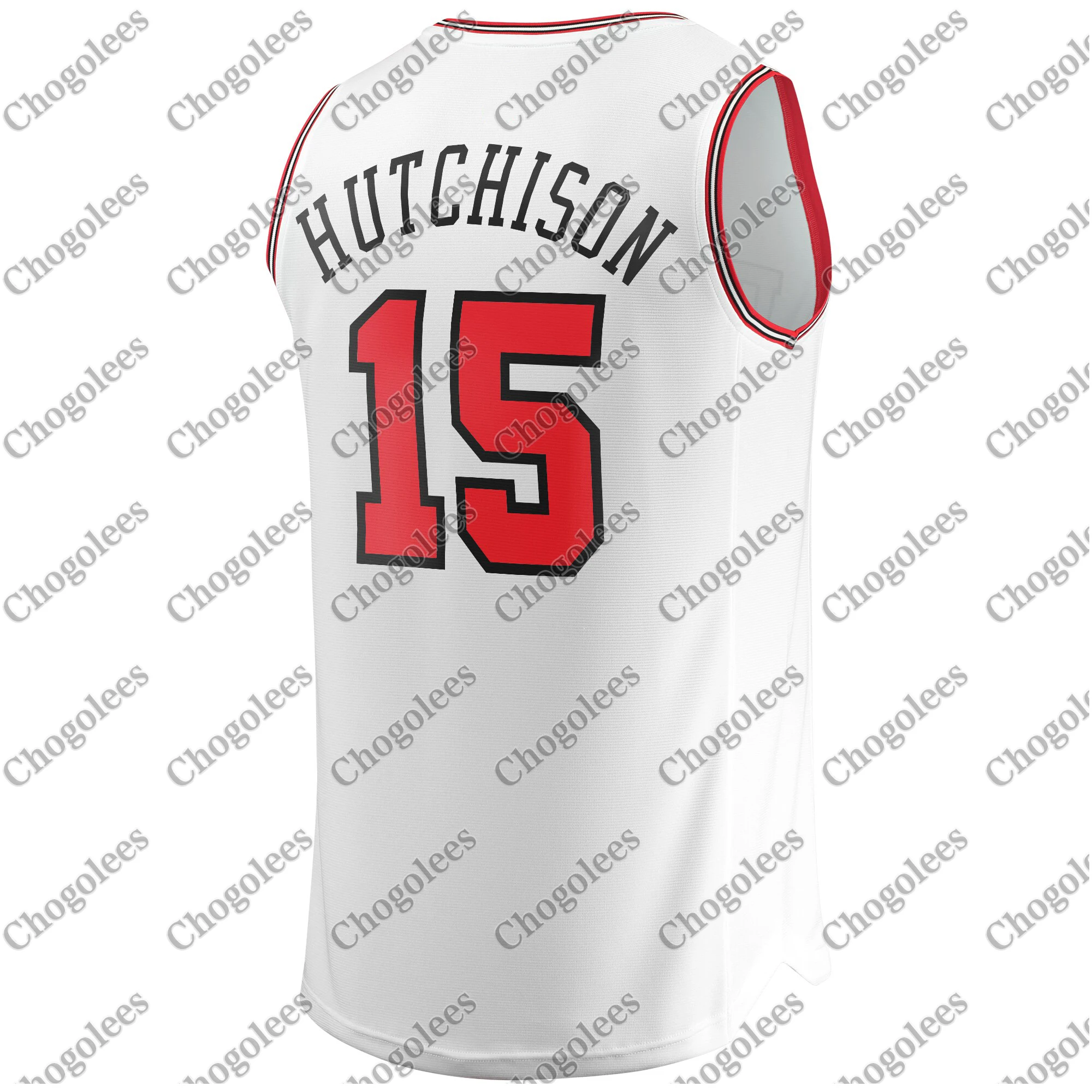 

Men Basketball Jersey Chandler Hutchison Chicago Branded Fast Break Player Jersey Association Edition White