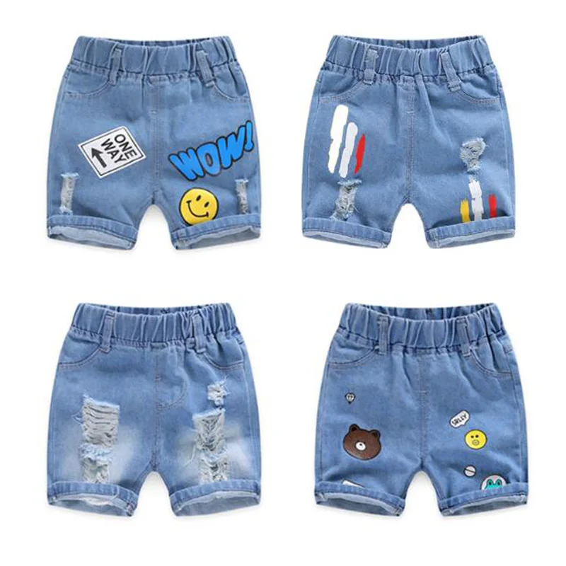 Шорты джинсовые для мальчиков с принтом х/б|Джинсы| |