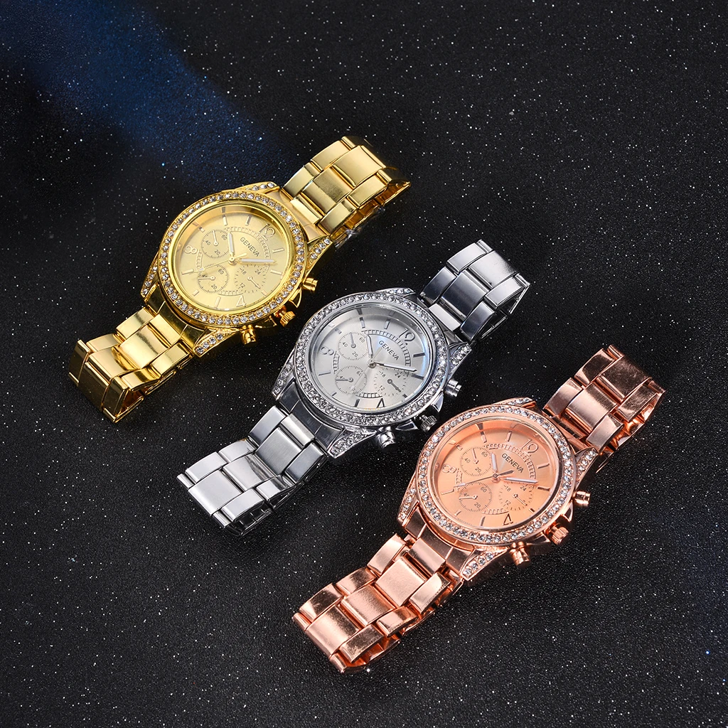 Лидер продаж женские кварцевые часы со стразами цвета розового золота|gift gifts|gift