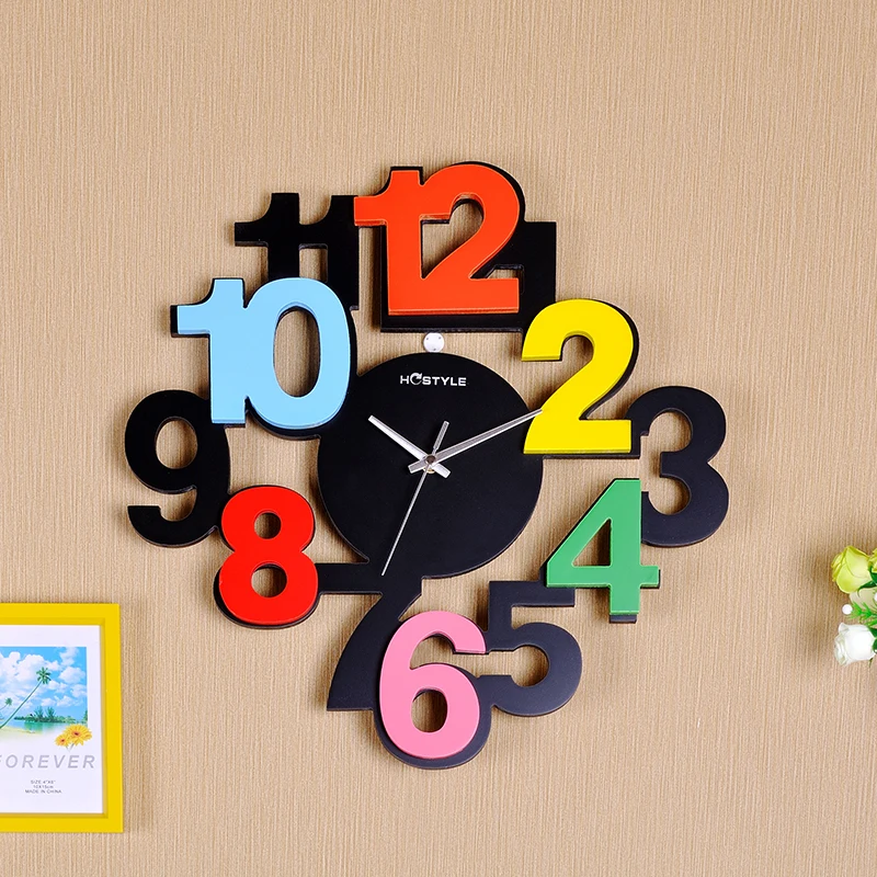 

Digital Creative Personality Wall Clock Living Room Bedroom Clock and Table Restaurant Decoration Mute Clock Art Wall Watch