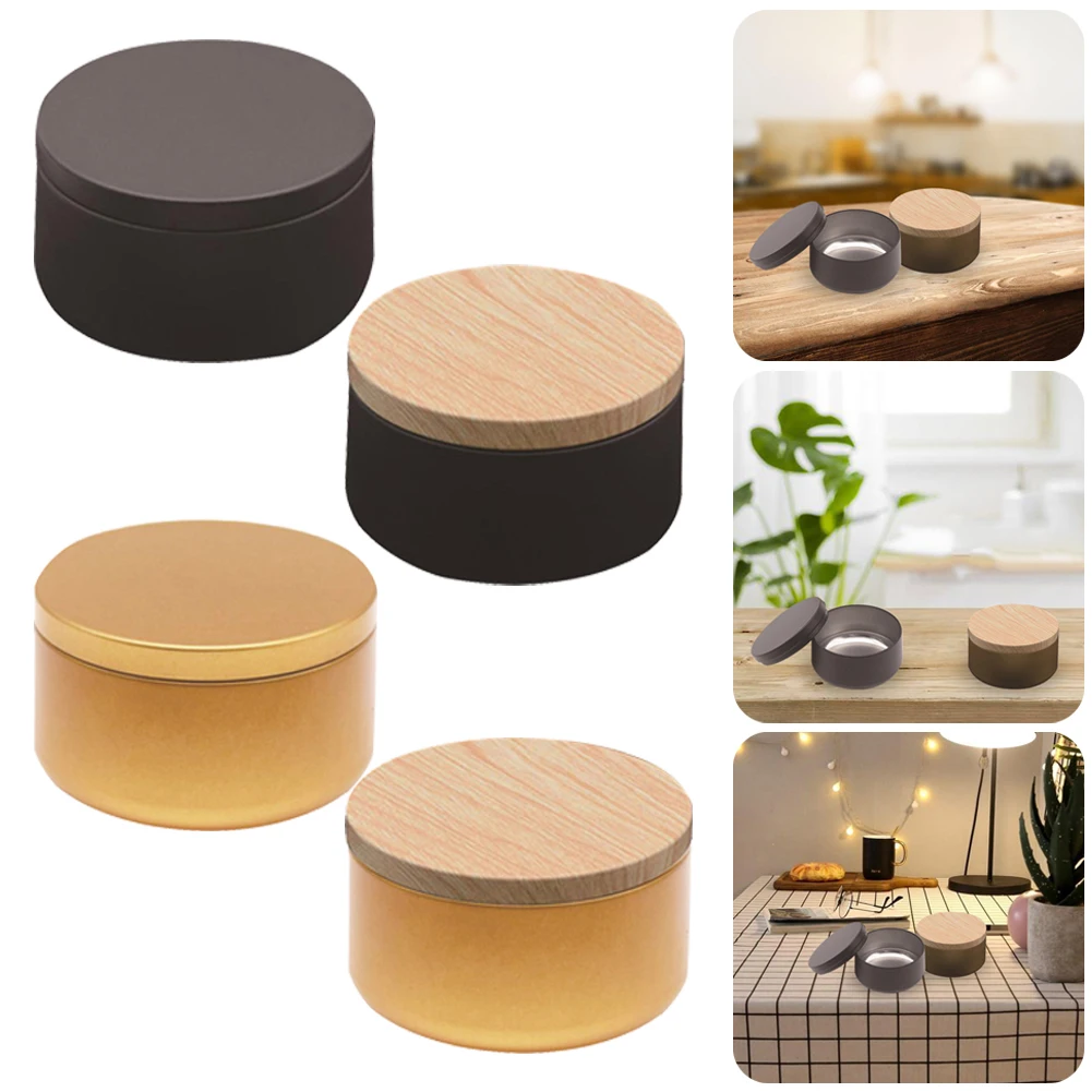 

Refillable Tin Can with Lid Candle&Tea&Dry Goods Storage Jar is Very Suitable for DIY Candle Making Project 8.5×8.5×5 CM