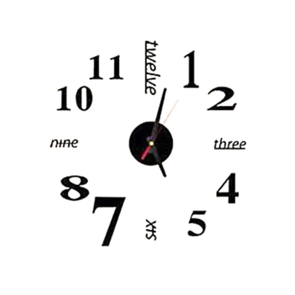 

New Big Size Wall Clock Mirror Sticker DIY Wall Watch Modem Living Room Decor Wall Clocks Home Decoration