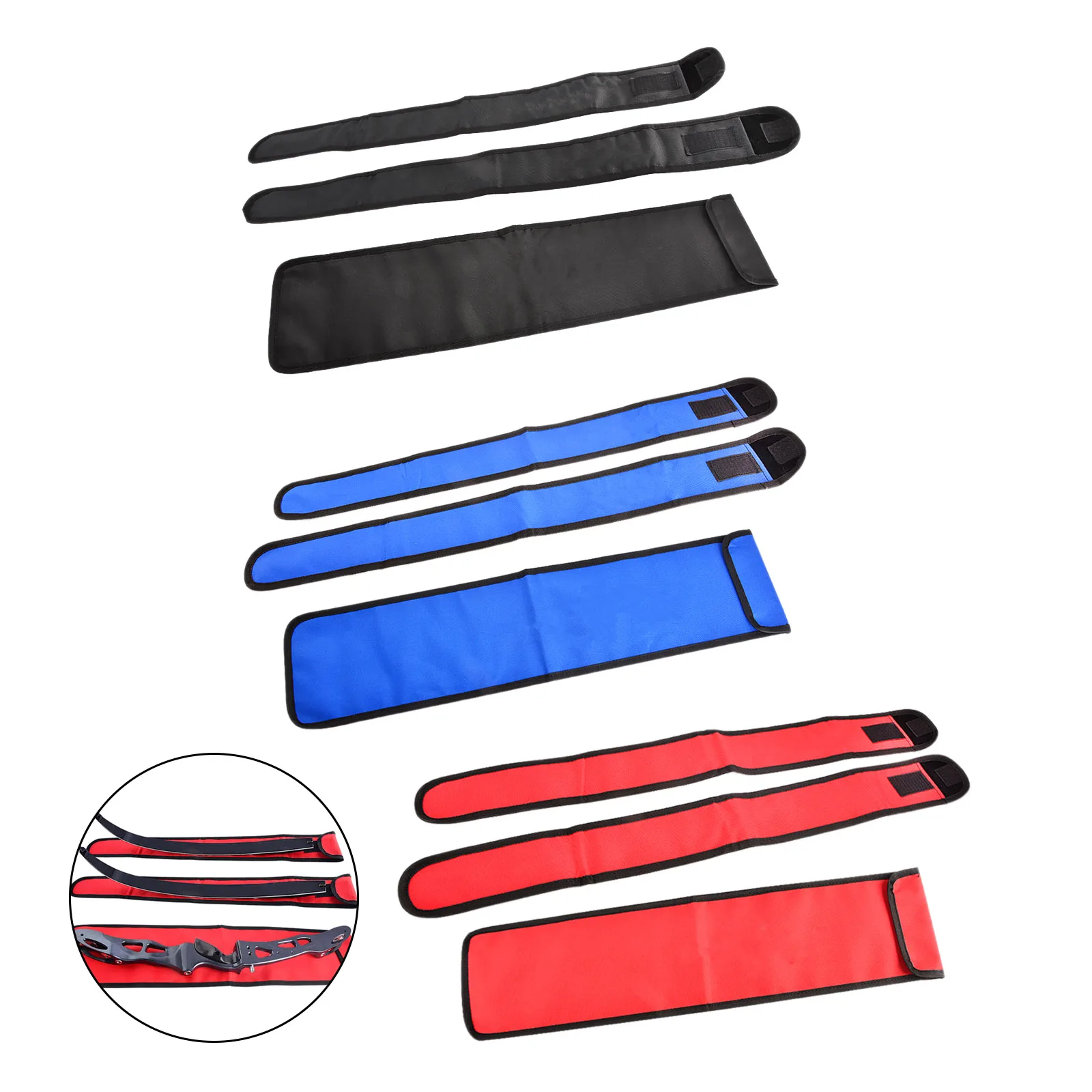 

Archery Bow Limb Sleeves Bag Protective Case Cover Recurve Bow Longbow Set