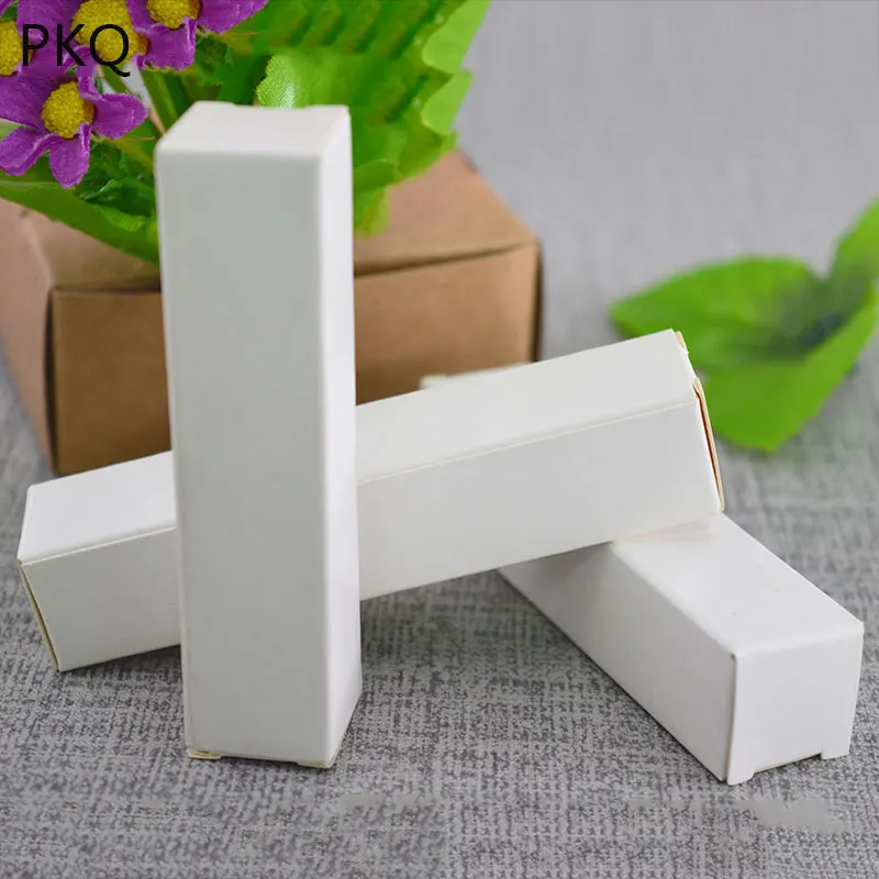 10pcs White Kraft Paper Box Black Cardboard Gift Boxes Brown Craft Lipstick Packaging Oil Bottle Cosmetic 5 sizes | Дом и сад