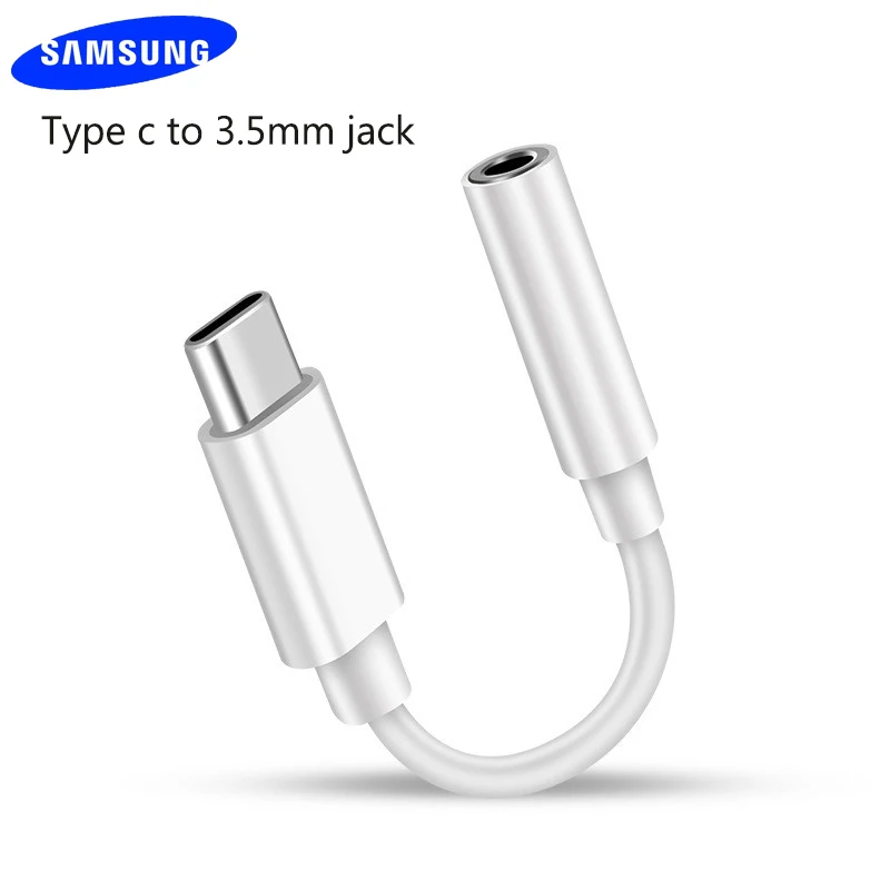 Адаптер для наушников Samsung USB Type C-3 5 мм адаптер аудиокабель Galaxy A90 A60 A80 A8S Note10 Note 10 + Mi