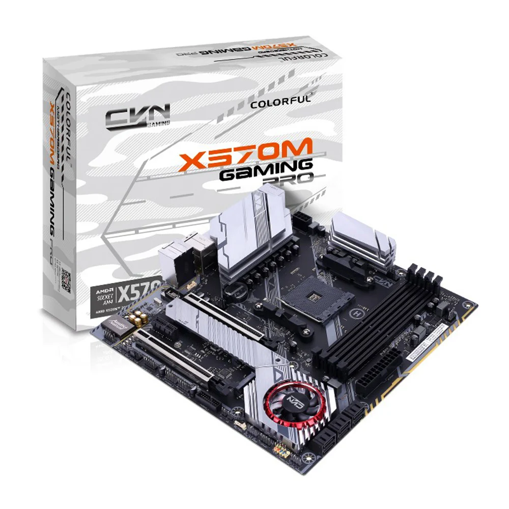 Verkaufen Bunte CVN X570 GAMING V14 Motherboard Dual Kanal DDR4 M.2 SATA 3,0 USB 3,1 GEN1 Für AMD AM4 Architektur Ryzen 2000/3000