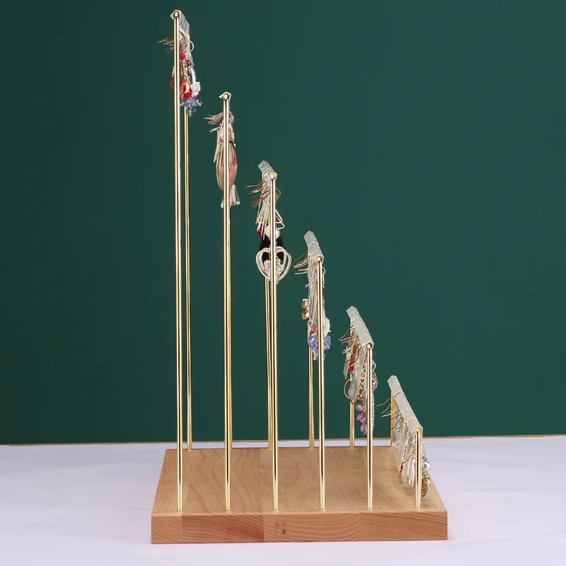 Подставка-органайзер для сережек деревянная стойка без отверстий ювелирных