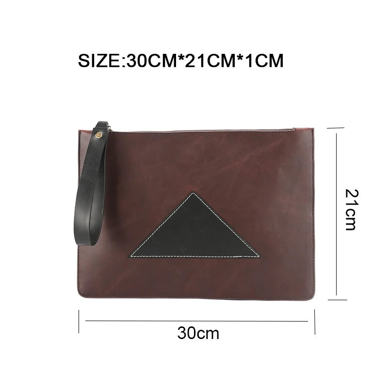 

Leather Clutch for Men Purses and Handbags Luxury Designer Bag Male Large Capacity Wallet Mens High Quality Documents Bag Casual