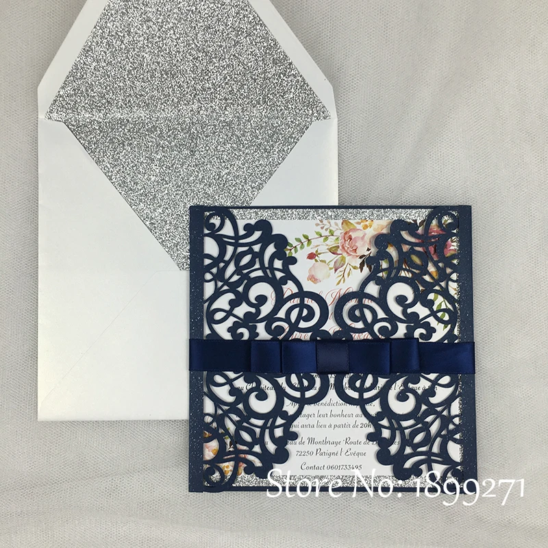 Customized Birthday Greeting Card Wedding Invitation card Wholesale Luxury Handmade Decoration Girl Design  Дом и