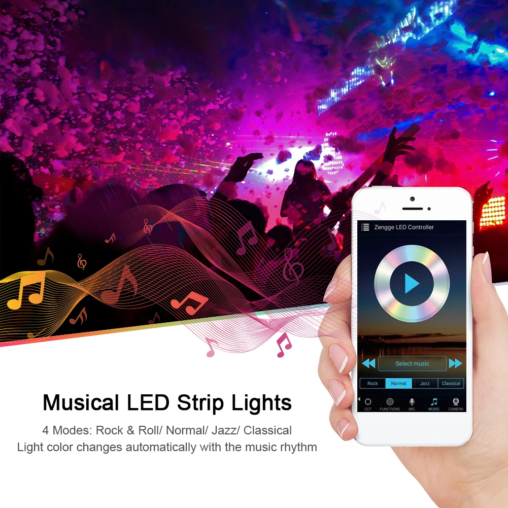 5 м 10 светодиодный светильник RGB 5050 гибкая лента Fita rgb диод DC 12 В WiFi приложение