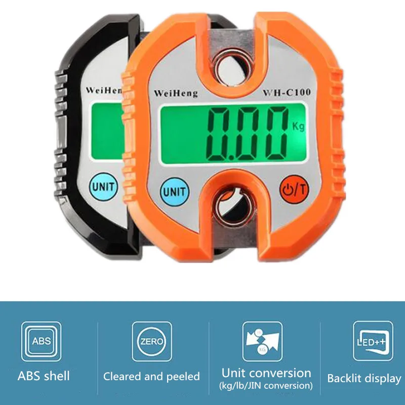 Подвесные весы с крючком портативные цифровые на 150/200/500 кг ЖК-дисплеем |