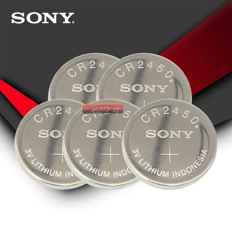 5 шт. sony CR2450 CR 2450 3 В литиевая батарея часы брелоки батареи для swatch часы автомобиль Lexus Contro