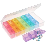 3 row 21 grids 7 days weekly pill box medicine tablet dispenser organizer splitters pill storage container brand new new