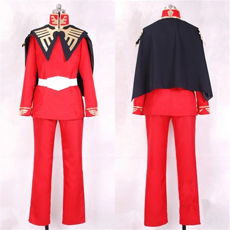 Классические брюки размеры Аниме Косплей GUNDAM Char Aznable Cos Хэллоуин вечерние высокое