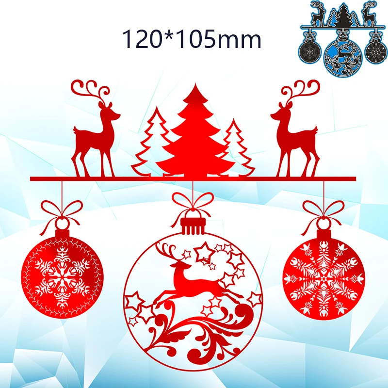 

120*105mm tree deer circle Creative New Metal Cutting Dies Scrapbook Embossing Paper Craft Album Card Punch Knife
