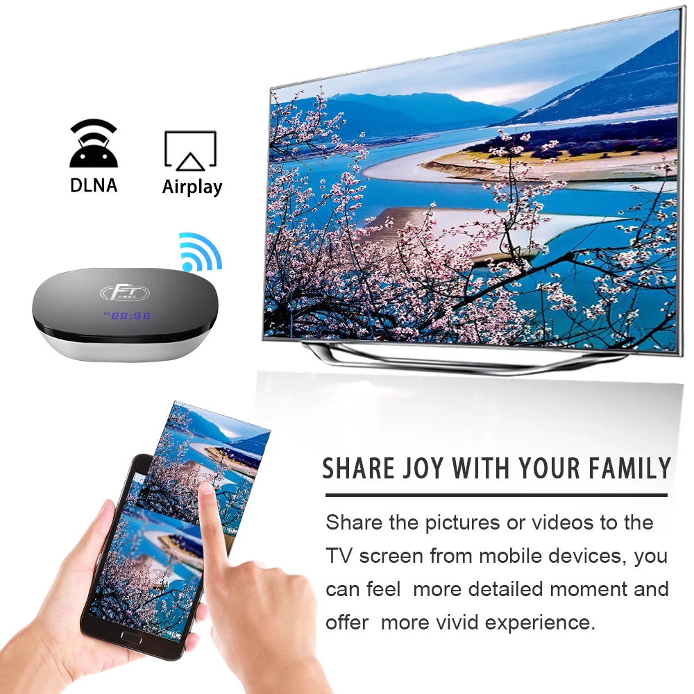 Android 8,1 tv box A95X F1 2GB 16GB Amlogic S905W tv box четырехъядерный 2,4G WiFi 4K 3D медиаплеер PK X96 mini Smart tv box