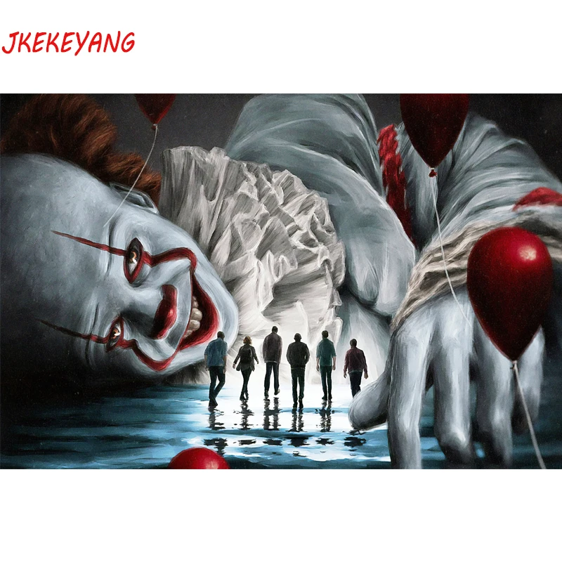 5D сделай сам квадратная/круглая алмазная живопись персонаж из фильма ужасы