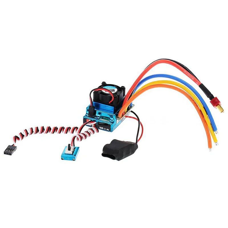 120A сенсорный Бесщеточный Регулятор скорости ESC для RC 1/8 1/10 1/12 автомобильный Гусеничный