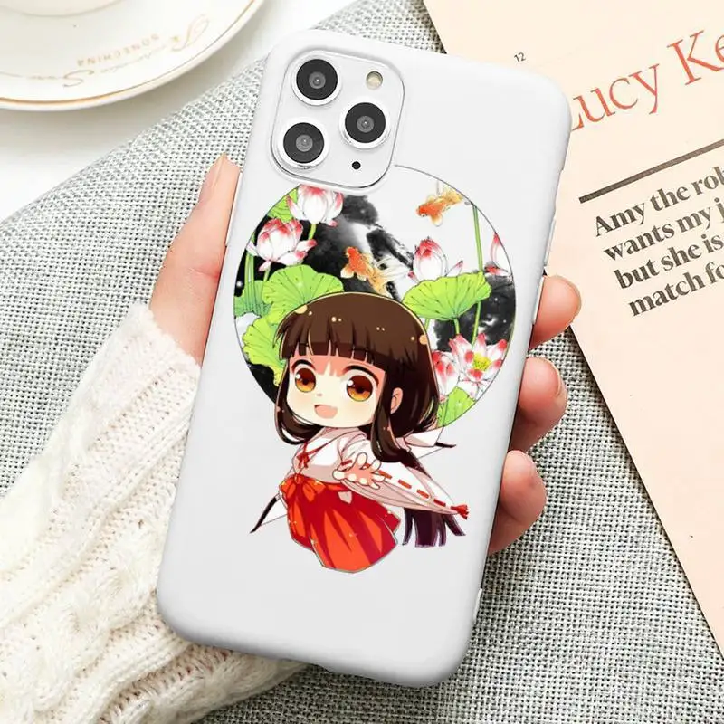 

Amine sweety Love Inuyasha Phone Case Candy Color for iPhone 6 6S 7 8 11 12 XS X SE 2020 XR mini pro Plus MAX funda Cover Shell