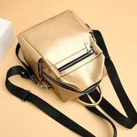 new women soft pu leather small backpack fashion school bags for teenage girls multifunction shoulder bags travel backpack