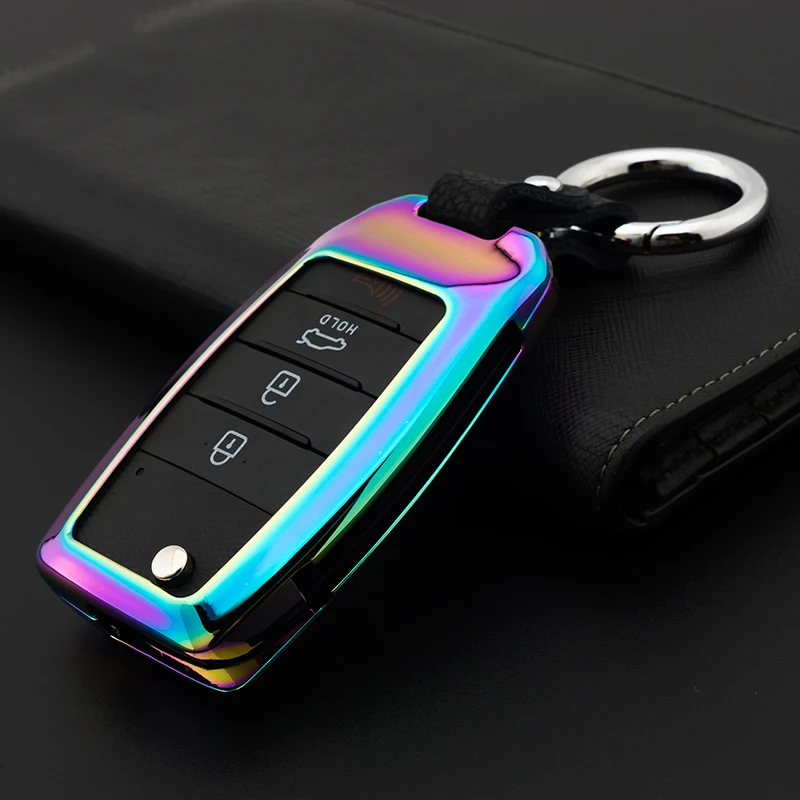 Чехол из цинкового сплава для автомобильного ключа Kia Rio K2 Sportage 2017 2018 Ceed Optima K5 Cerato K3