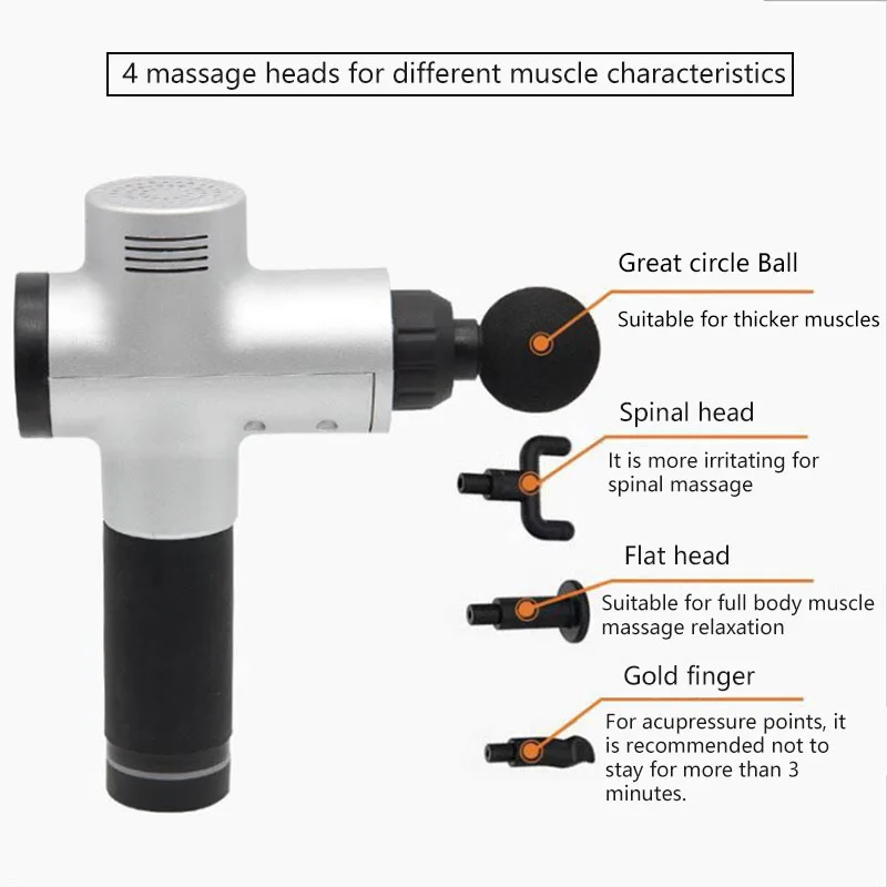 Массажный пистолет для глубоких тканей Электрический массажер упражнений