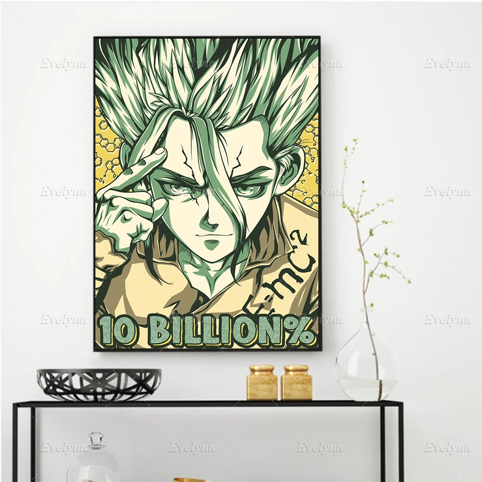 

Anime Poster Senku Ishigami DrStone Wall Art Canvas Painting Modern Abstract Print Modular Pictures Living Room Home Decor Frame