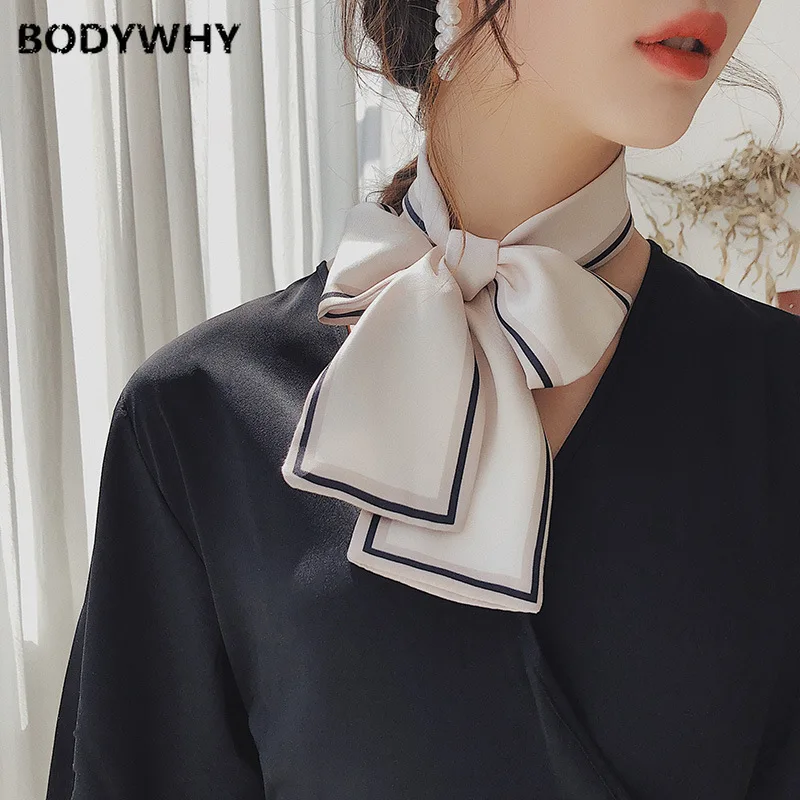 

Spring New Women's Long Small Scarf Korean Decorative Ribbon Small Silk Scarf Scarf Women