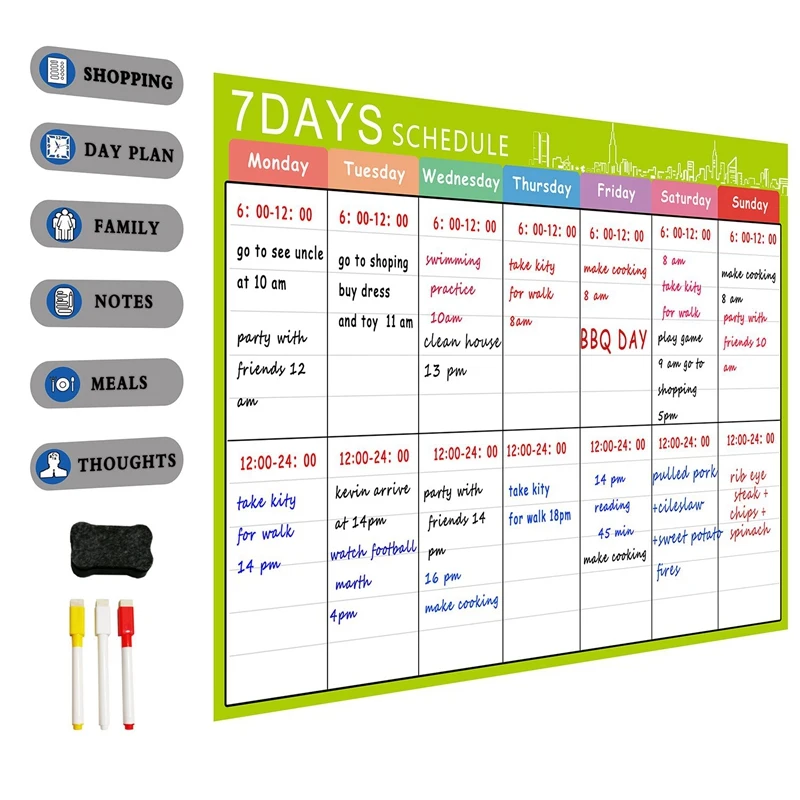 Детская доска планировщик netic Dry Erase для холодильника A3 семейная создания списка