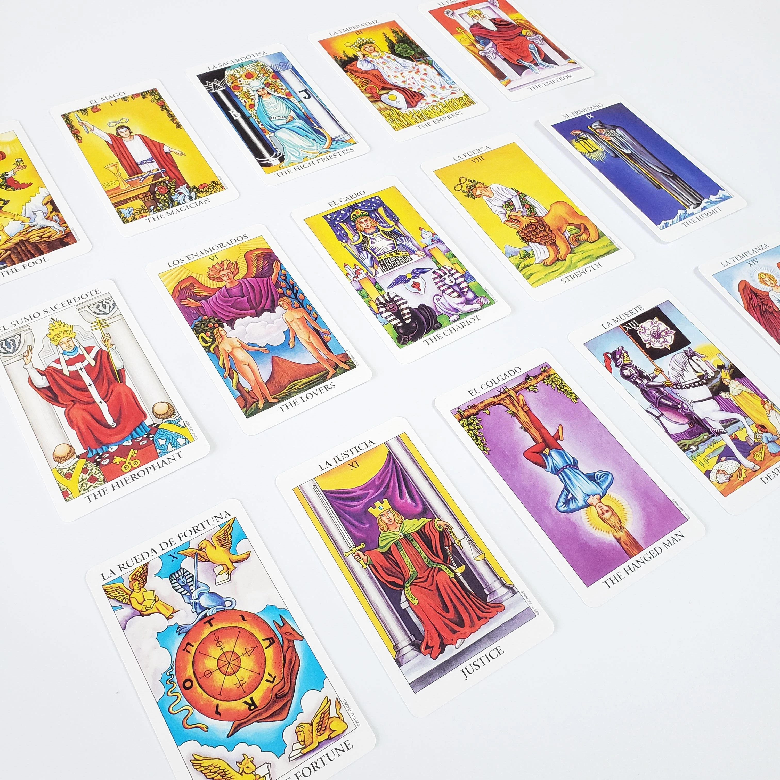 2020 новая испанская английская версия Rider Wait Tarot deck divination fate игральные карты