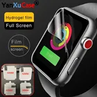 Гидрогелевая пленка для iWatch 7 SE 6 5 4 45 мм 41 мм 44 мм 40 мм, полное покрытие, Прозрачная мягкая защита экрана для Apple Watch 3 2 1 38 мм 42 мм