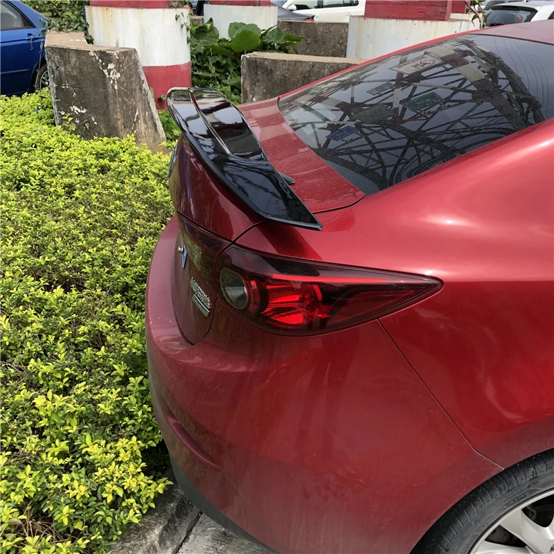 Спойлер для Mazda 3 Axela 2011 2016 спойлер материал TF ABS заднее крыло автомобиля Праймер