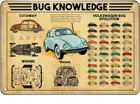 Знание жука Kno на заказ Volkswagen Beetle Bug металлический знак горизонтальный металлический знак крутой бар вещи
