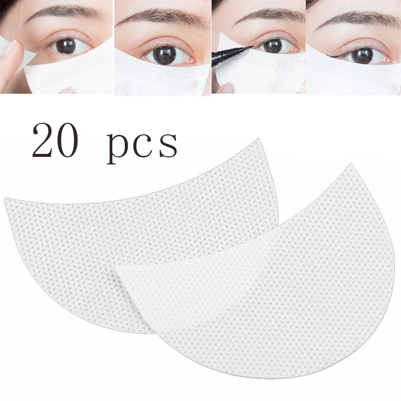 20 pcs 20/40/50 шт Тени для век патчи подкладки для наклеивания ресниц мягкие тени для век наклейки для макияжа ресниц наклейки для ногтей принадлежности для макияжа TSLM2 - Цвет: 20 pcs