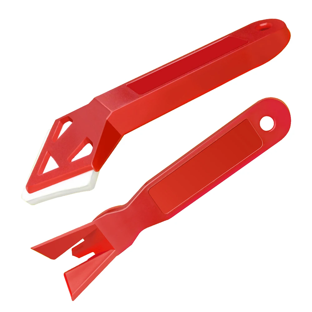 

2Pcs Silicone Glass Cement Scraper Tool Gap Removal Caulking Sealant Finishing Grout Floor Cleaning Tile Spatula Filling Tools