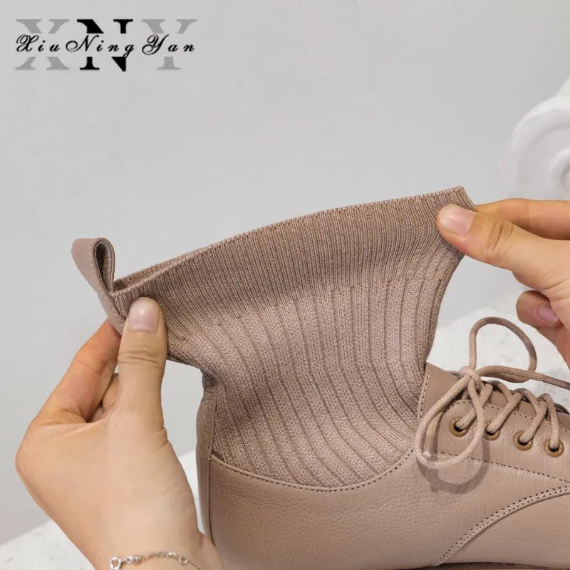 Модные женские повседневные ботинки короткие в европейском и американском стиле