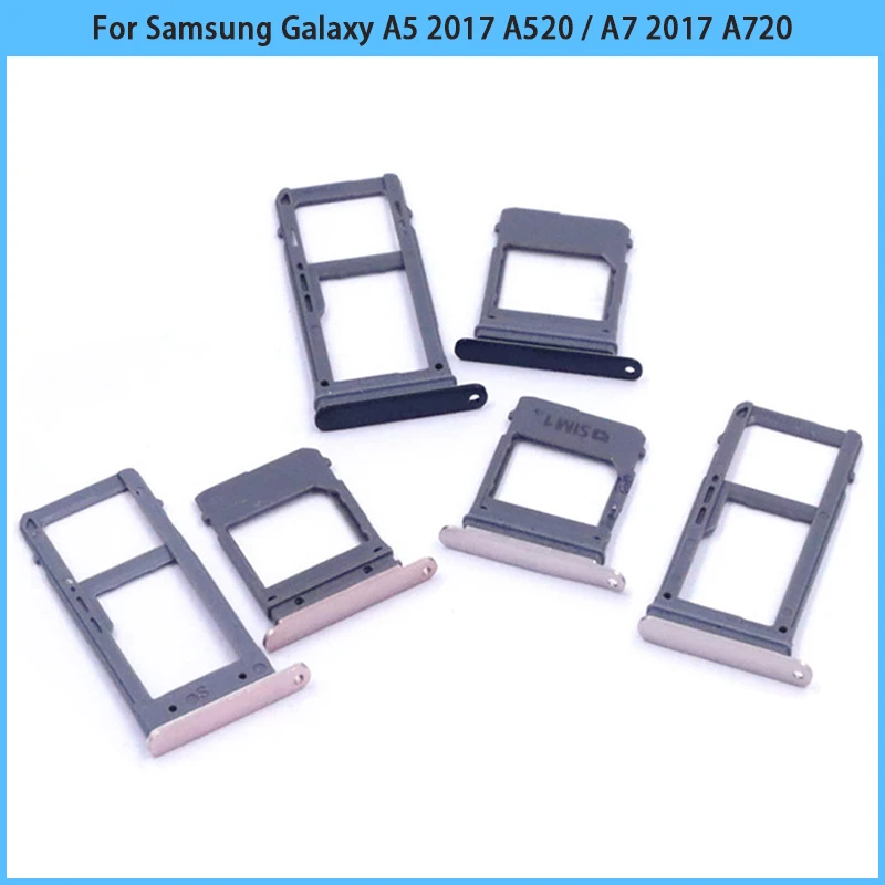 1 Набор лоток для Sim-карт на две Sim-карты Samsung Galaxy A5 2017 A520 / A7 A720 | Мобильные телефоны и