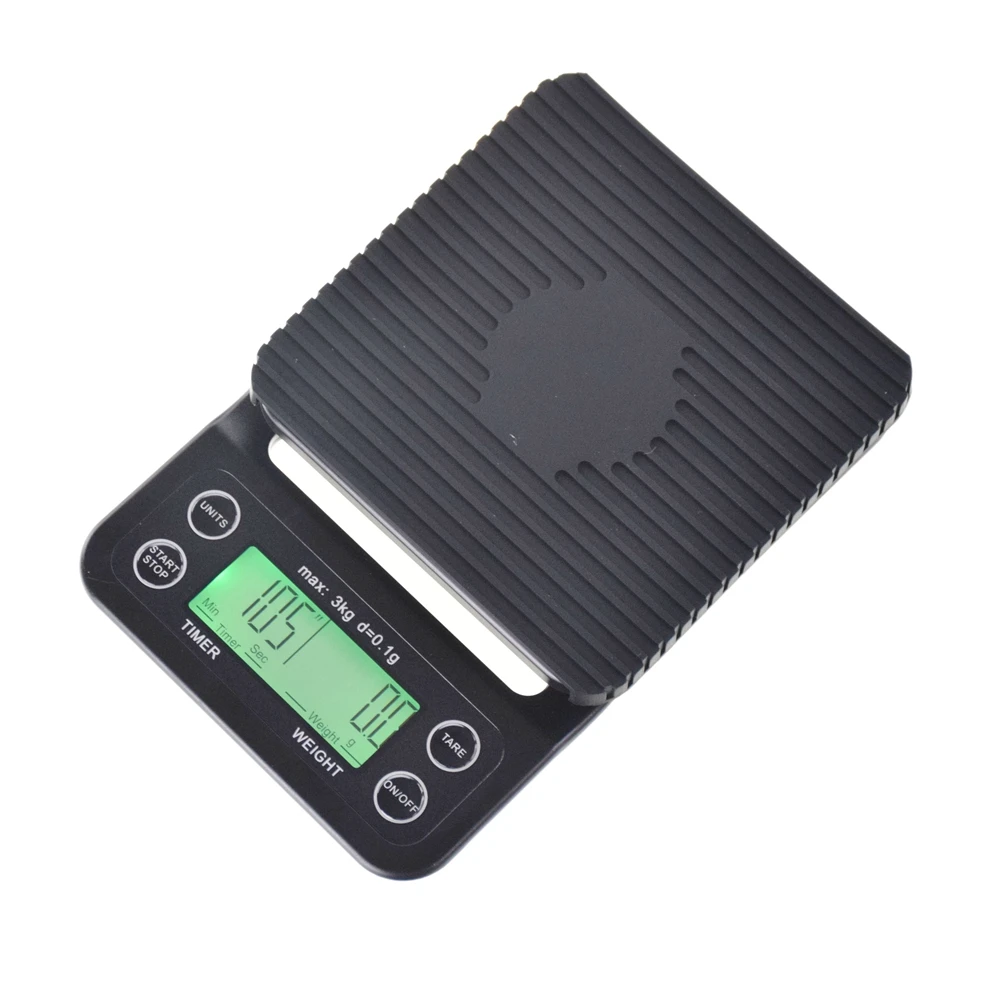 Эко кофе V60 капельная Кофеварка Мини цифровые электронные весы с таймером 0,1-3000 г кухонные весы