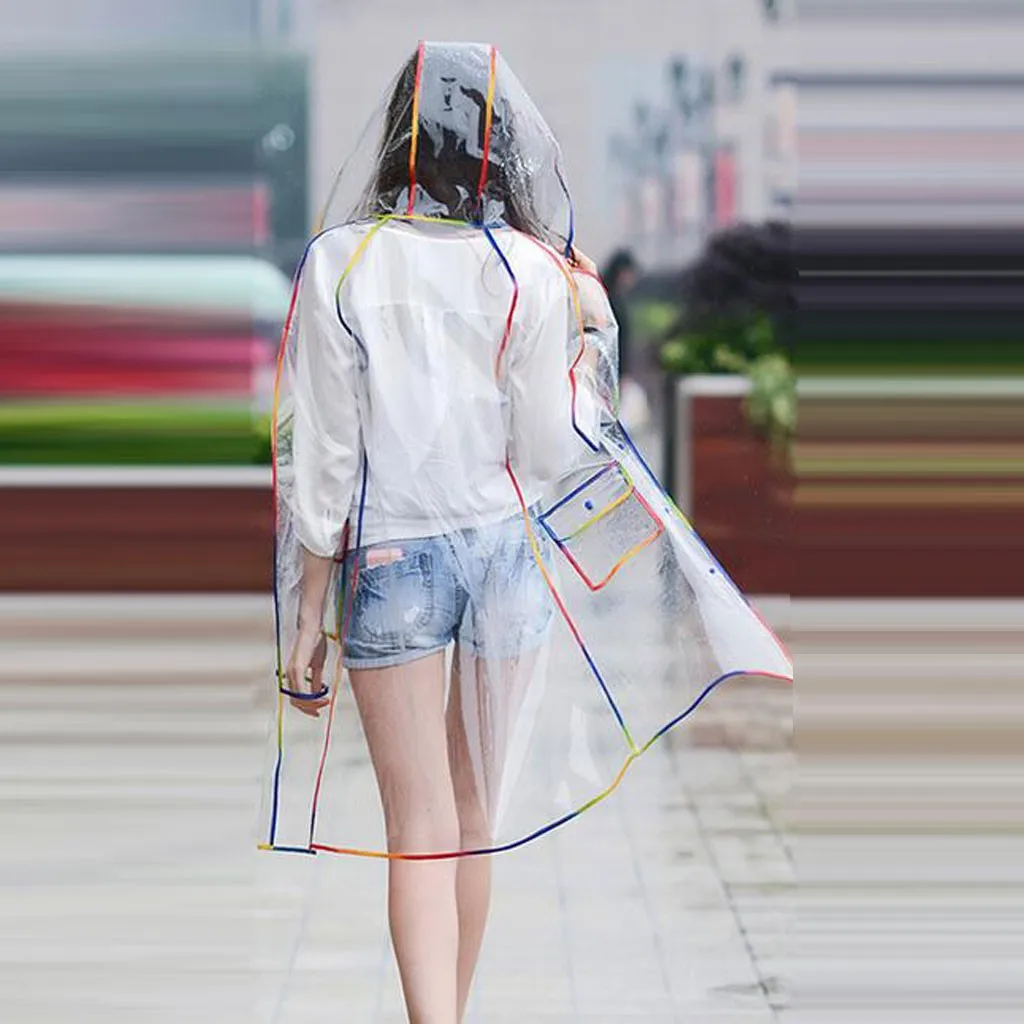 Дождевик с капюшоном Мужской портативный уличный дорожный дождевик одноразовый