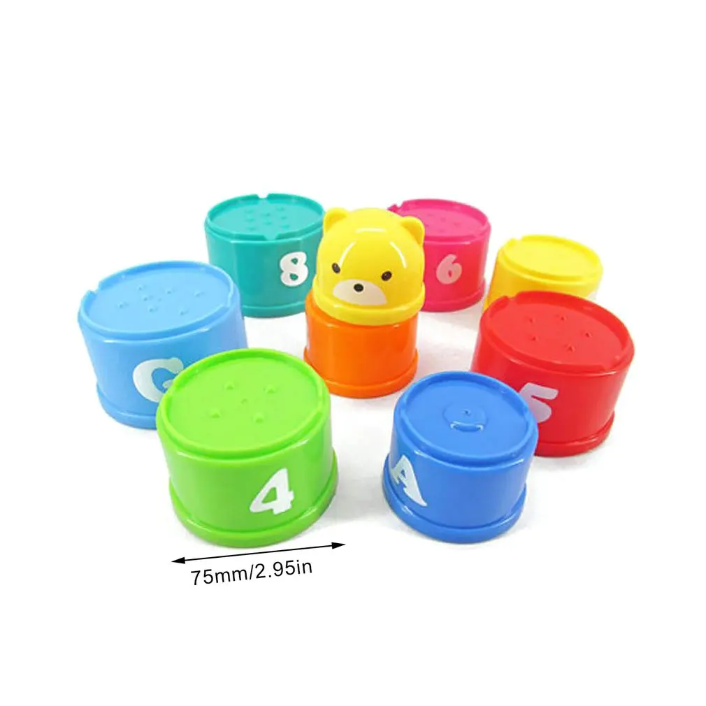 

1 Set Stacking Cup Children'S Educational Toys Building Block Figures Letters Stacking Cup Toy Gifts