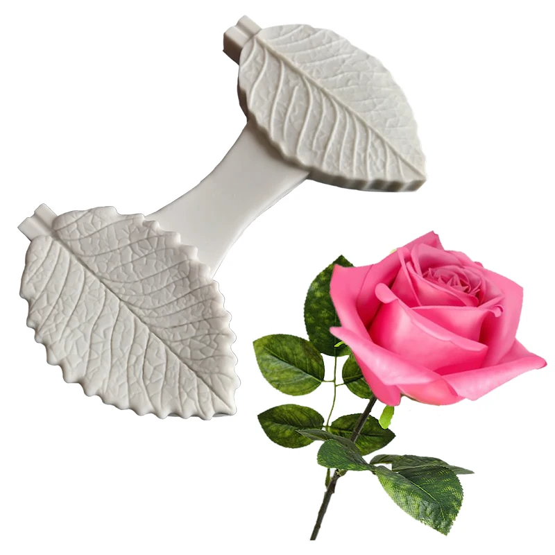 Новый Лист Розы Veiner плесень Силиконовая форма помадка для украшения торта