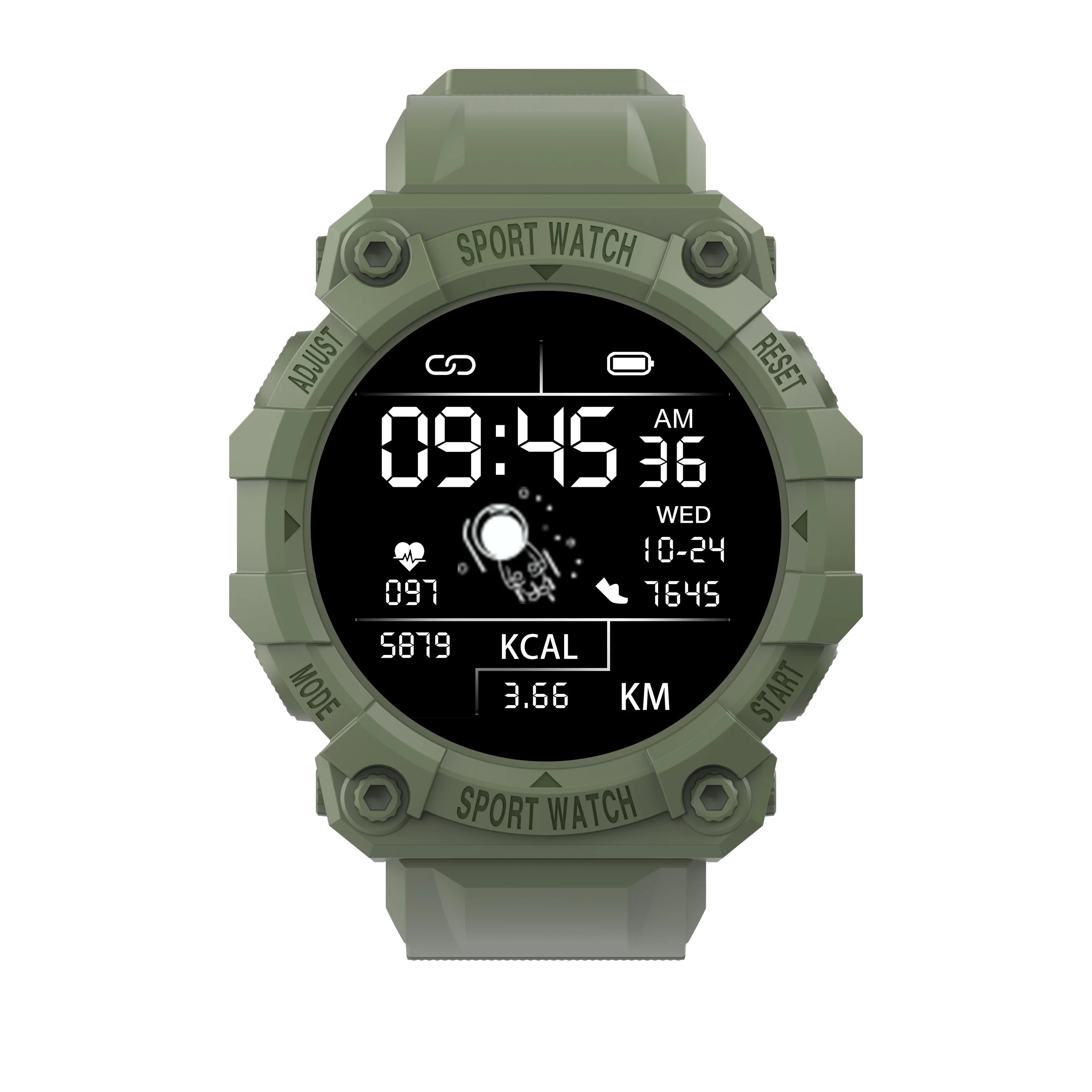 

2021 New Arrival 1.44-inch Color Screen Smart Watch Sports IP67 Waterproof Sleep Monitor Men's Cool Smartwatch
