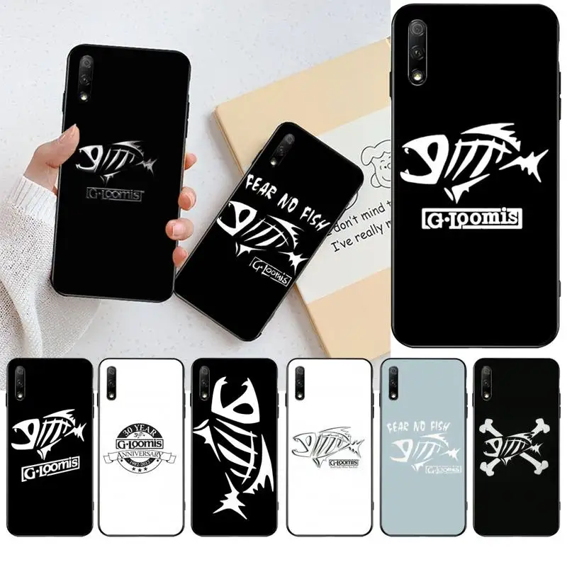 Чехол для телефона CUTEWANAN Gloomis Go черный мягкий чехол с логотипом на открытом