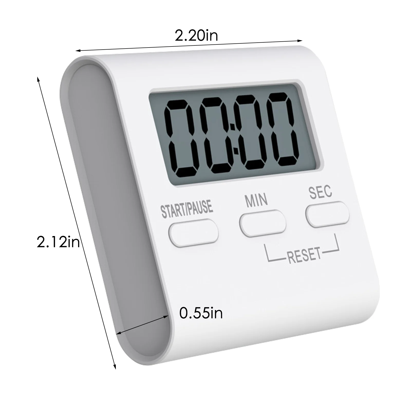 

LCD Digital Kitchen Timer Count-Down Up Clock Loud Alarm Magnet Clock DIY Stand White Kitchen Oven Cooking Timer