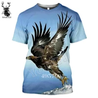 new summer unisex casual top pullover cloth eagle 3d printing harajuku t shirt menwomen streetwear hip hop fashion t shirts