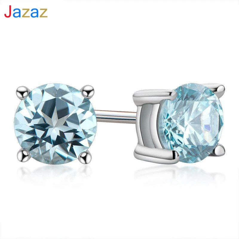 

Женские серьги из серебра 100% пробы с топазом 925 карата