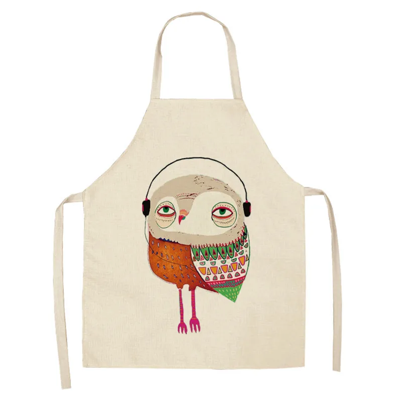1 шт. кухонные фартуки с принтом птичек и веток для женщин аксессуары домашней
