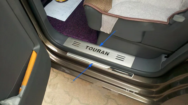 

For Volkswagen Touran 2005-2015 High-quality stainless steel car threshold guard anti-scratch protection car accessories