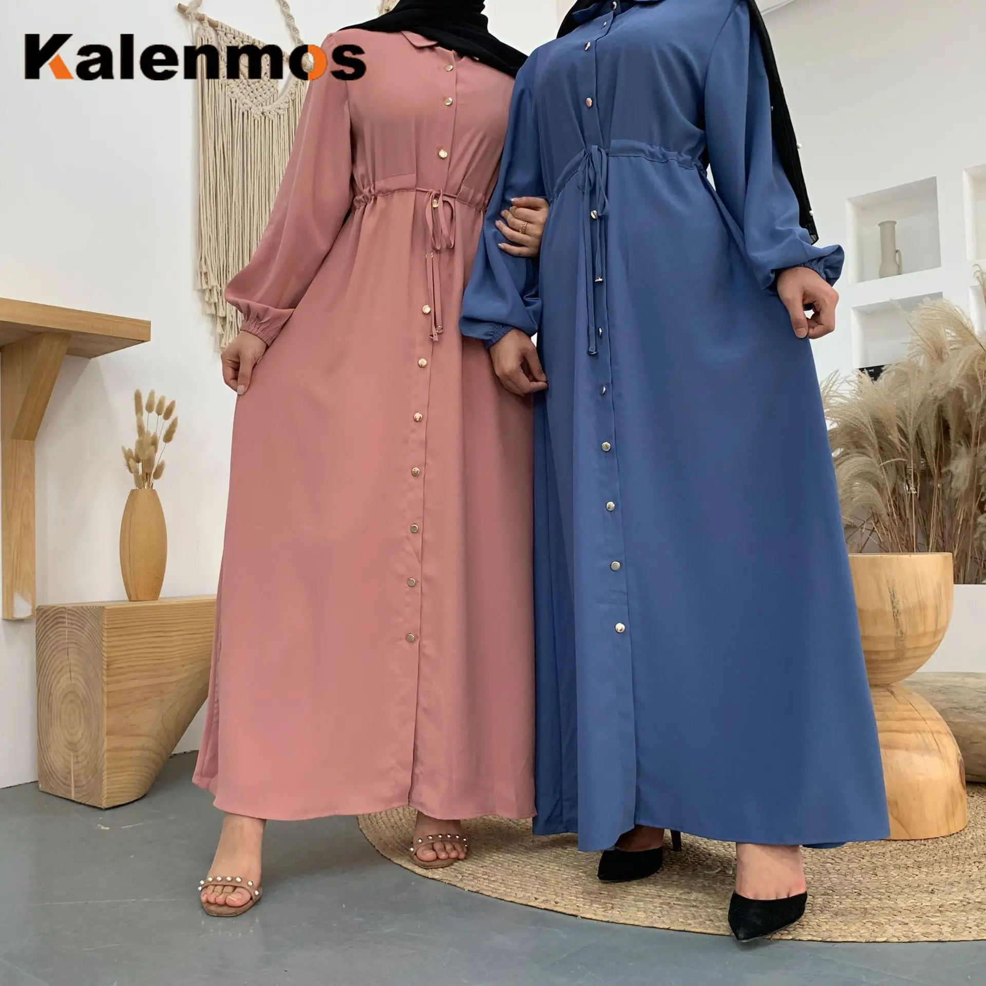 Женское платье хиджаб с длинным рукавом в арабском и мусульманском стиле|Женские